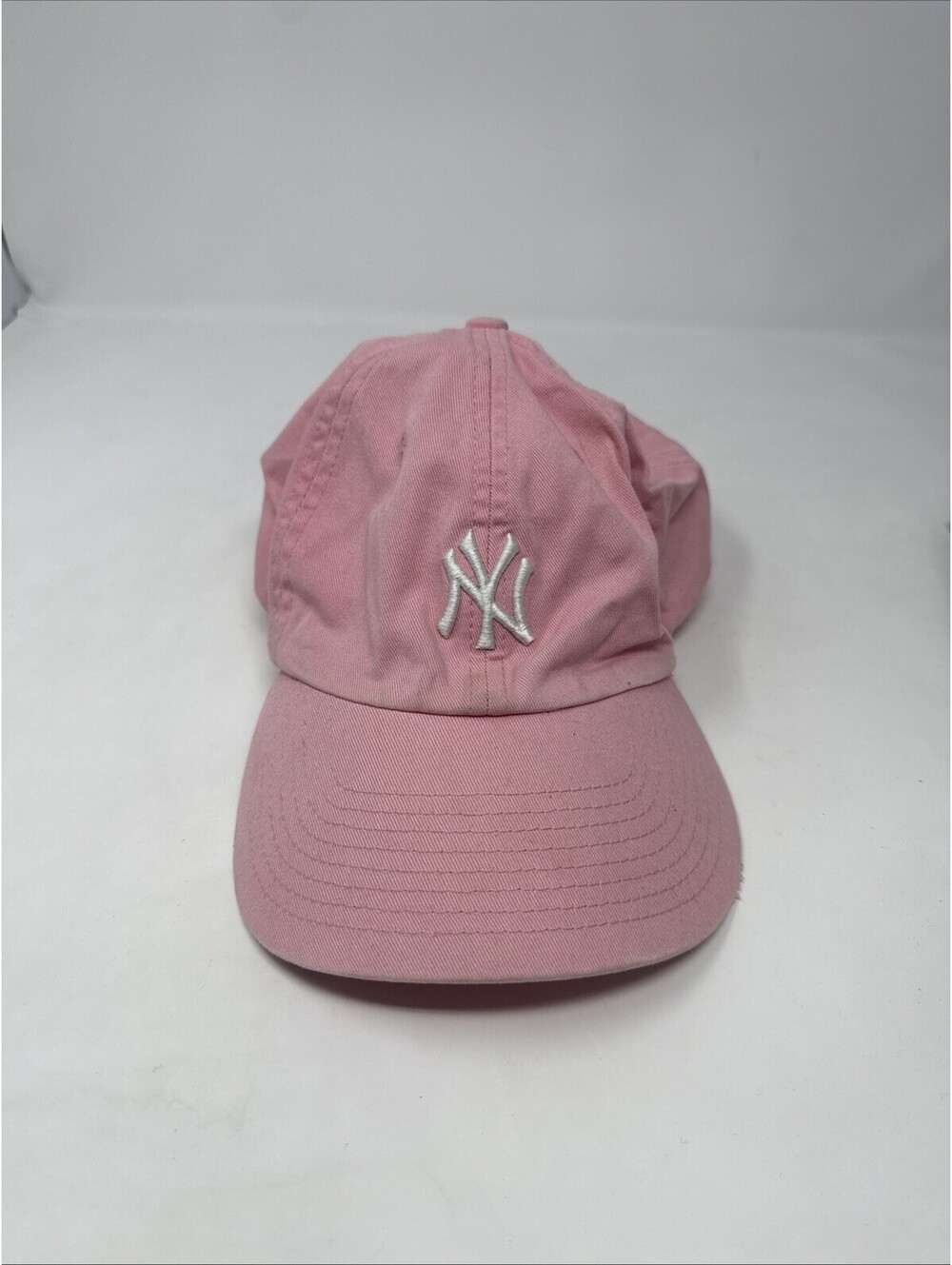 "NY" Yankees Twins Enterprise Womens Pink Baseball Hat Cap Strap Back OSFM
